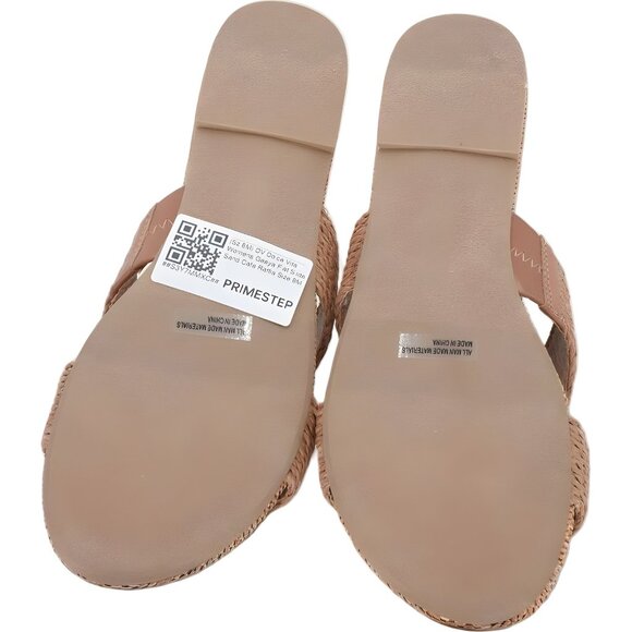 DV Dolce Vita Geeya Cafe Raffia Slide Sandals Brown Slip-On Women's US 8M - Picture 6 of 6